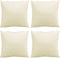 vidaXL - Sierkussens - 4 - st - 50x50 - cm - stof - crèmekleurig