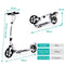 Coast Kick Scooter - Verstelbare Stuurhoogte 3-fasen - Wit
