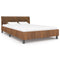 Bedframe kunstsude bruin 140x200 cm