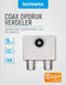 IEC Opdruk Splitter Coax 5-1218 MHz 2 Uitgangen