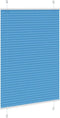 vidaXL - Plissé - rolgordijn - 100x100 - cm - stofbreedte - 99,4cm - polyester - blauw