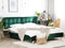 SENLIS - Tweepersoonsbed - Groen - 160 x 200 cm - Fluweel