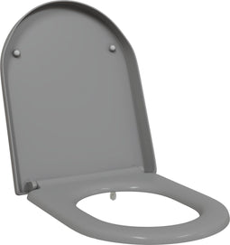 vidaXL - Snelle - Ontgrendel - Toiletbril - met - Soft - Close - Duroplast - Grijs