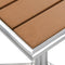 vidaXL Tuintafel 60x60x70 cm aluminium en HKC zilverkleurig
