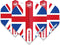 WINMAU - Mega Standard Union Jack Dartvluchten - 1 set per pakket van elke flight (3 Dartvluchten in totaal)
