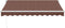 vidaXL - Luifel - handmatig - uittrekbaar - 300x250 - cm - bruin