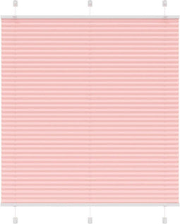 vidaXL - Plissé - rolgordijn - 120x100cm - stofbreedte - 119,4cm - polyester - roze