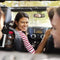 relaxdays autostoel organizer - 4 vakken - tabletvak - zwart (2 stuks)