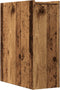 vidaXL - Badkamerkast - smal - met - wielen - bewerkt - hout - oud - houtkleurig