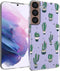 iMoshion Hoesje Geschikt voor Samsung Galaxy S22 Hoesje Siliconen - iMoshion Design hoesje - Transparant / Allover Cactus