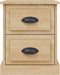 vidaXL - Nachtkastje - 39x39x47,5 - cm - bewerkt - hout - sonoma - eikenkleurig