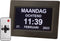 Dementieklok - 7 inch digitaal display - Zwart - Medicatiealarm - Wekkers - Met afstandsbediening