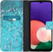 iMoshion Hoesje Geschikt voor Samsung Galaxy A22 (5G) Hoesje Met Pasjeshouder - iMoshion Design Softcase Bookcase - Blauw / Meerkleurig / Blossom