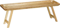 Mica Decorations Plateau Duko - 50x15x17 cm - Hout - Donker Bruin