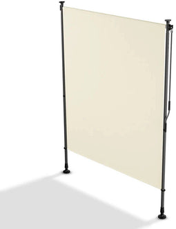 Juskys Barbados - Verticale Zonnescherm - Uitschuifbaar UV-bestendig - Beige