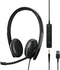 EPOS Sennheiser Adapt 165 - On-Ear Koptelefoon - Draad - Afneembare kabel - Zwart