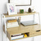 SoBuy FWT63-N - Bureau - Houtcomposite met Opbergruimte - Naturel