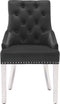 vidaXL - Eetkamerstoelen - 2 - st - fluweel - zwart
