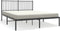 vidaXL - Bedframe - met - hoofdbord - metaal - zwart - 160x200 - cm