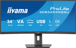 Iiyama ProLite XCB3494WQSU-B1 - 34" UWQHD curved VA-monitor - 120Hz - Zwart
