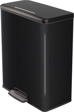 Curver Decobin Prullenbak - Rechthoekig - Soft-Close - 65L - Zwart