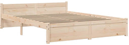 vidaXL - Bedframe - massief - hout - 140x190 - cm