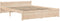 vidaXL - Bedframe - massief - hout - 140x190 - cm