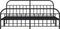 vidaXL - Bedframe - met - hoofd- - en - voeteneinde - metaal - zwart - 200x200 - cm