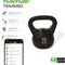 Tunturi PVC Kettle Bell - Kettlebell - 10 kg - Incl. gratis fitness app - Zwart