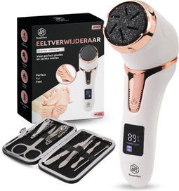 Beeperfect® Elektrische Eeltverwijderaar - Eeltvijl - Stofzuigsysteem - IPX7 Waterdicht - Rose goud