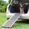Hondenloopplank - Uitschuifbare Hondentrap - Antislip - Reflecterende Zijkanten - 90kg Capaciteit - Grijs