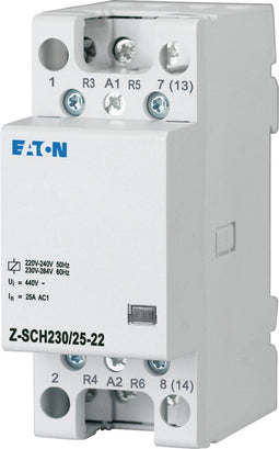 Eaton Z-SCH230/25-22 Installatiezekeringautomaat Nominale spanning: 230 V, 240 V Schakelstroom (max.): 25 A 2x NO, 2x N