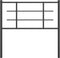 vidaXL - Hoofdbord - 90 - cm - metaal - zwart