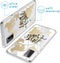 iMoshion Hoesje Geschikt voor Samsung Galaxy A41 Hoesje Siliconen - iMoshion Design hoesje - Transparant / Meerkleurig / Goud / Let's Go Travel