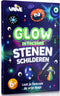 Vaive - Stenen Schilderen Knutselset - Glow in the Dark Happy Stones - 61-delig