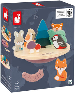 Janod WWF - Ecosysteem Balanceerspel - Ontwikkelt behendigheid en bewustzijn van biodiversiteit - Kleur: WWF