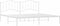 vidaXL - Bedframe - met - hoofdbord - metaal - wit - 200x200 - cm