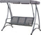 Beliani BOGART - Schommelbank - Grijs - Kunststof