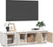 vidaXL - Tv-meubel - 156x37x45 - cm - massief - grenenhout - wit