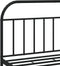 vidaXL - Bedframe - met - voetbord - zonder - matras - metaal - zwart - 180x200 - cm