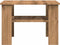 vidaXL - Salontafel - 60x60x42 - cm - bewerkt - hout - artisanaal - eikenkleur
