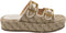 GUESS Ramon 2 - Dames Slippers - All-over logo print met gespen - Beige