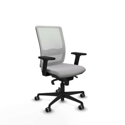 Piqueras y Crespo 2D036G0 - Bureaustoel - Verstelbare hoogte met armleuning - Lichtgrijs