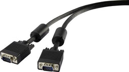 Renkforce RF-4212495 - VGA-kabel 1.00 m - Ferrietkern - Zwart