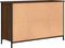 vidaXL - Tv-meubel - 100x35x65 - cm - bewerkt - hout - bruin - eikenkleur