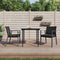 vidaXL - Tuinstoelen - 2 - st - met - kussens - 56,5x57x83 - cm - poly - rattan - zwart