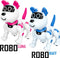 Gear2Play Robo Luna - Interactieve robothond - LED ogen - Dansen en stunts uitvoeren - Wit/roze