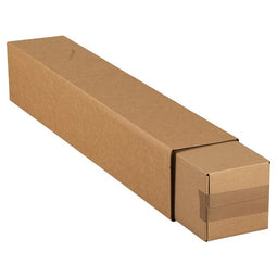 IEZZY - Vierkante koker formaat 750x126x126mm bruin | 20 stuks