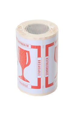 IEZZY - Waarschuwingsetiket iezzy breekbaar 80mmx100m rood