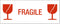 IEZZY - Waarschuwingsetiket fragile 500 stuks